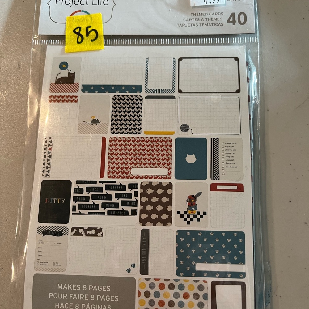 Project Life Themed Cards Set